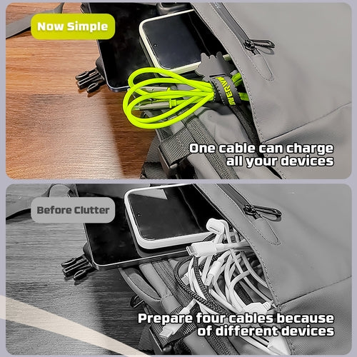 Powerwin PWC240 240W 4-in-1 Fast Charging Cable | PD3.1 USB-C